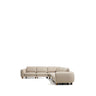 5-Sitzer Ecksofa Vera in Beige mit Beinen aus massivem Eschenholz mit Nussbaum-Finish, 330 x 330 cm, FSC Mix Credit von Kave Home – Bild 1