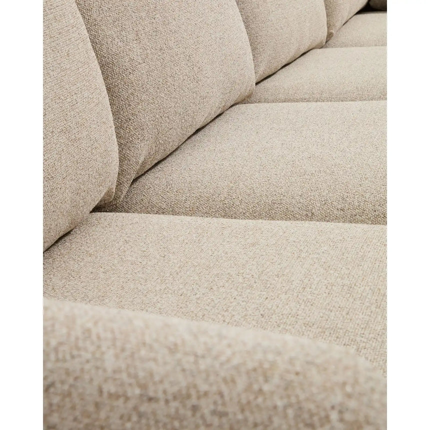 5-Sitzer Ecksofa Vera in Beige mit Beinen aus massivem Eschenholz mit natürlichem Finish, 330 x 330 cm, FSC Mix Credit von Kave Home – Bild 8