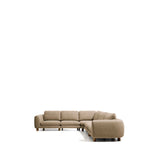 5-Sitzer Ecksofa Vera mit Beinen aus massivem Eschenholz mit Nussbaum-Finish, 330 x 330 cm, FSC Mix Credit von Kave Home – Bild 1