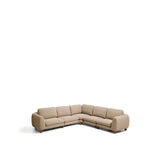 5-Sitzer Ecksofa Vera mit Beinen aus massivem Eschenholz mit Nussbaum-Finish, 330 x 330 cm, FSC Mix Credit von Kave Home – Bild 4