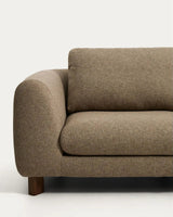 5-Sitzer Ecksofa Vera mit Beinen aus massivem Eschenholz mit Nussbaum-Finish, 330 x 330 cm, FSC Mix Credit von Kave Home – Bild 6
