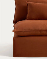 5-Sitzer-Modularsofa Anarela mit abnehmbarem Bezug aus 100 % Leinen, 330 cm, FSC Mix Credit