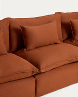 5-Sitzer-Modularsofa Anarela mit abnehmbarem Bezug aus 100 % Leinen, 330 cm, FSC Mix Credit von Kave Home – Bild 3