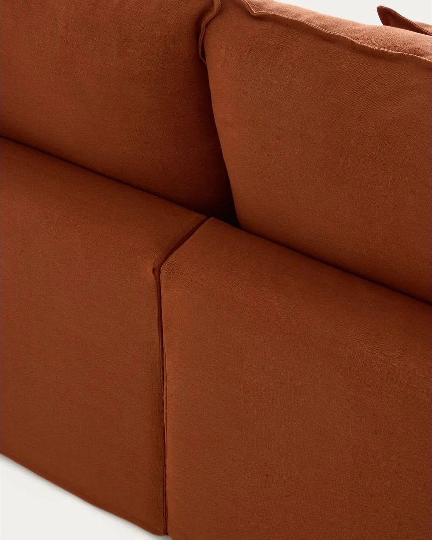 5-Sitzer-Modularsofa Anarela mit abnehmbarem Bezug aus 100 % Leinen, 330 cm, FSC Mix Credit von Kave Home – Bild 4