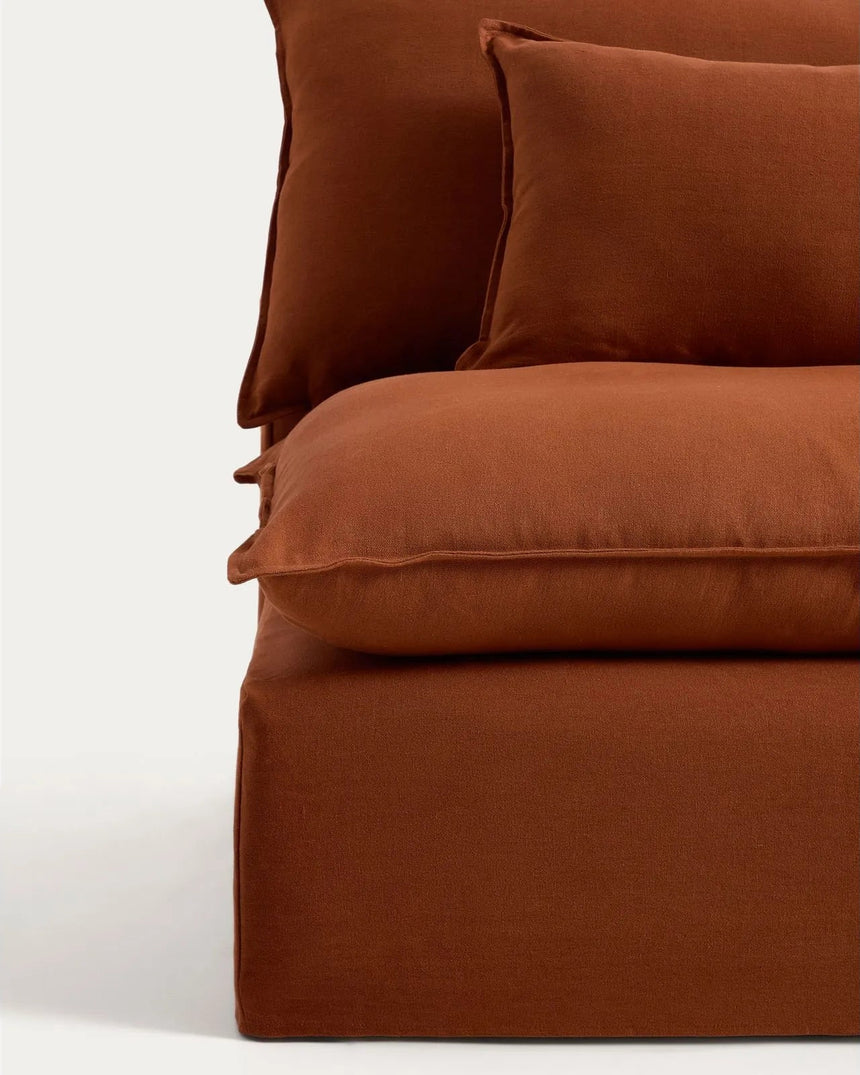 5-Sitzer-Modularsofa Anarela mit abnehmbarem Bezug aus 100 % Leinen, 370 cm, FSC Mix Credit von Kave Home – Bild 3