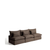 5-Sitzer-Modularsofa Anarela mit abnehmbarem Bezug aus 100 % Leinen in Taupe, 330 cm, FSC Mix Credit von Kave Home – Bild 4