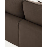 5-Sitzer-Modularsofa Anarela mit abnehmbarem Bezug aus 100 % Leinen in Taupe, 330 cm, FSC Mix Credit von Kave Home – Bild 7
