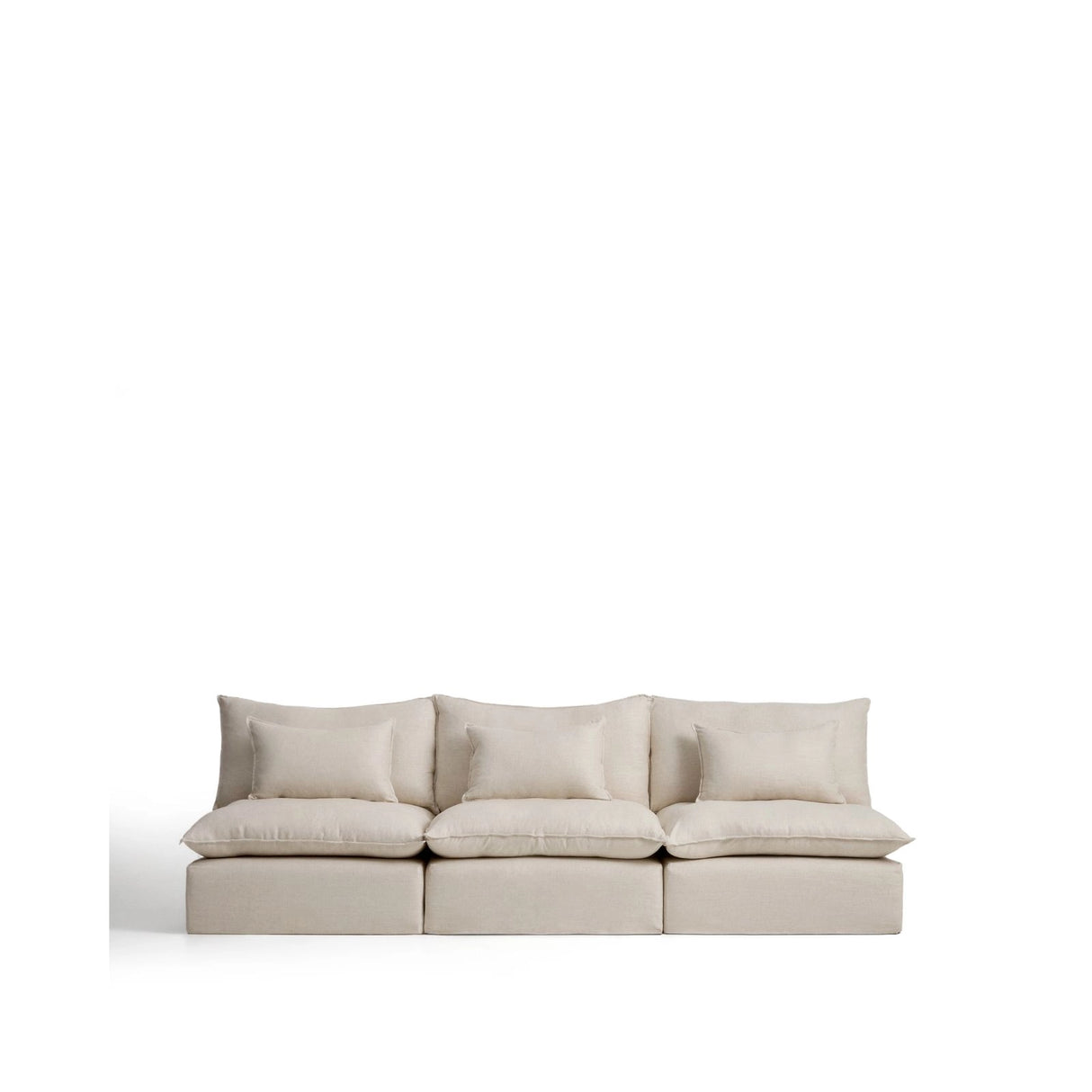 5-Sitzer-Modularsofa Anarela mit abnehmbarem Bezug aus Leinen und Viskose, 330 cm, FSC Mix Credit von Kave Home – Bild 1