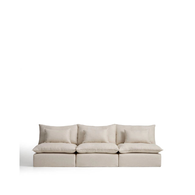 5-Sitzer-Modularsofa Anarela mit abnehmbarem Bezug aus Leinen und Viskose, 330 cm, FSC Mix Credit von Kave Home – Bild 1