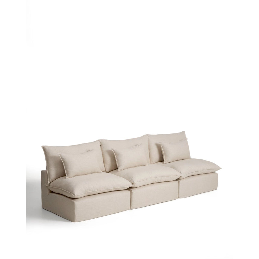5-Sitzer-Modularsofa Anarela mit abnehmbarem Bezug aus Leinen und Viskose, 330 cm, FSC Mix Credit von Kave Home – Bild 4