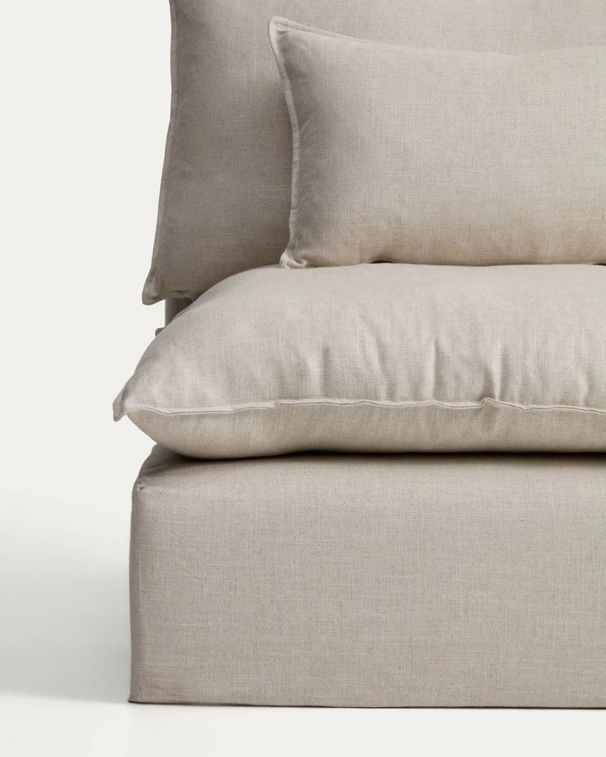 5-Sitzer-Modularsofa Anarela mit abnehmbarem Bezug aus Leinen und Viskose, 330 cm, FSC Mix Credit von Kave Home – Bild 5
