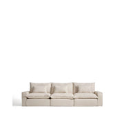 5-Sitzer-Modularsofa Anarela mit abnehmbarem Bezug aus Leinen und Viskose, 370 cm, FSC Mix Credit von Kave Home – Bild 1