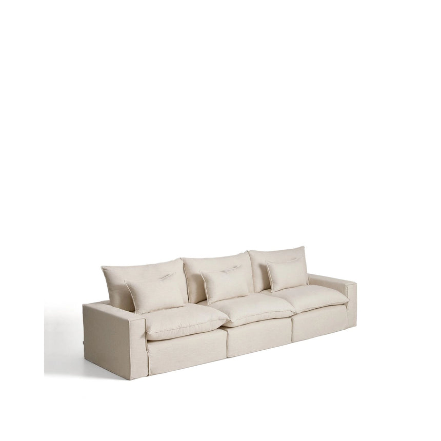 5-Sitzer-Modularsofa Anarela mit abnehmbarem Bezug aus Leinen und Viskose, 370 cm, FSC Mix Credit von Kave Home – Bild 4