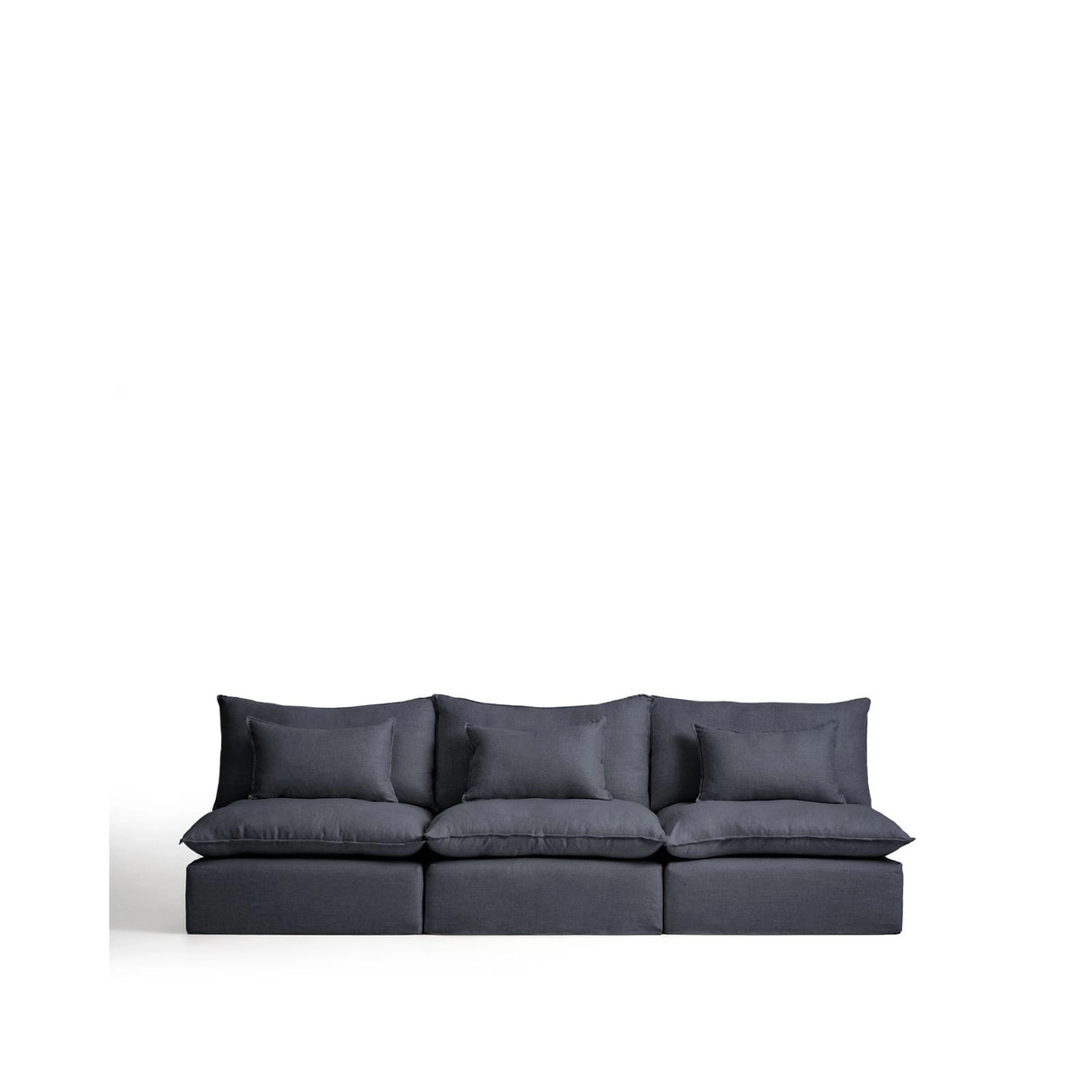 5-Sitzer-Modularsofa Anarela mit abnehmbarem Bezug aus Leinen und Viskose in Dunkelgrau, 330 cm, FSC Mix Credit von Kave Home – Bild 1