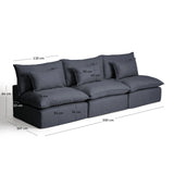 5-Sitzer-Modularsofa Anarela mit abnehmbarem Bezug aus Leinen und Viskose in Dunkelgrau, 330 cm, FSC Mix Credit von Kave Home – Bild 2