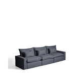 5-Sitzer-Modularsofa Anarela mit abnehmbarem Bezug aus Leinen und Viskose in Dunkelgrau, 370 cm, FSC Mix Credit von Kave Home – Bild 3