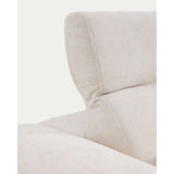 5-Sitzer-Sofa Lares mit elektrisch ausfahrbaren Sitzen und verstellbarer Kopfstütze in beiger Chenille, 335 cm von Kave Home – Produktbild 13