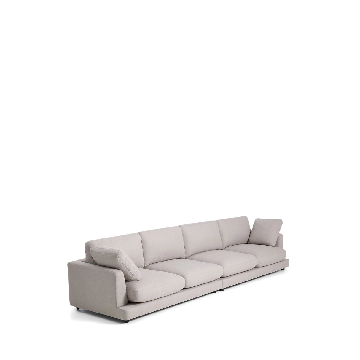 6-Sitzer-Sofa Gala aus grauem Micro-Bouclé FSC Mix Credit 390 cm von Kave Home – Produktbild 5
