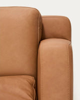 6-Sitzer-Sofa Gala in braunem Leder, 390 cm von Kave Home – Produktbild 7