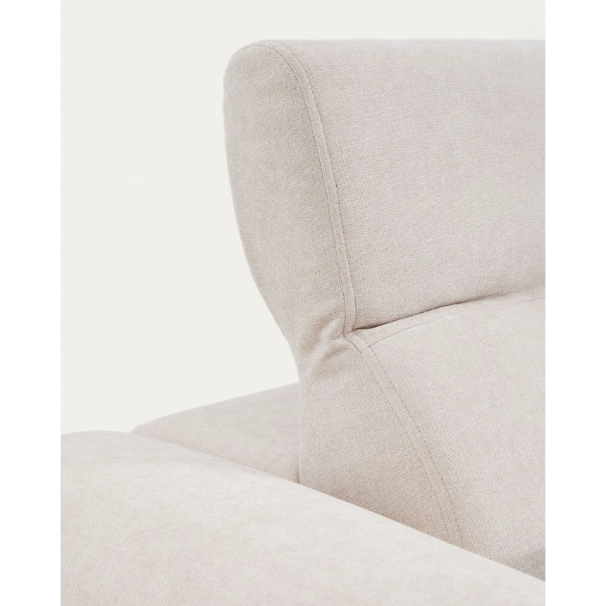 6-Sitzer-Sofa Lares mit elektrisch ausfahrbaren Sitzen und verstellbarer Kopfstütze in beiger Chenille, 410 cm von Kave Home – Produktbild 13
