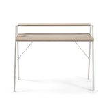 Aarhus Tisch Melamin natur und Beine aus Stahl mit weißem Finish 115 x 60 cm von Kave Home – Bild 5
