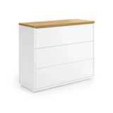 Abilen Kommode mit 3 Schubladen aus Eichenfurnier 90 x 75 cm von Kave Home – Bild 1
