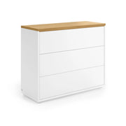 Abilen Kommode mit 3 Schubladen aus Eichenfurnier 90 x 75 cm von Kave Home – Bild 1
