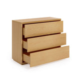 Abilen Kommode mit 3 Schubladen aus Eichenfurnier 90 x 75 cm FSC 100% von Kave Home – Bild 7
