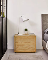 Abilen Nachttisch aus Eichenfurnier 53 x 44 cm FSC 100% von Kave Home – Produktbild 8