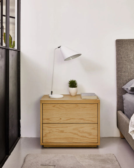 Abilen Nachttisch aus Eichenfurnier 53 x 44 cm FSC 100% von Kave Home – Produktbild 8
