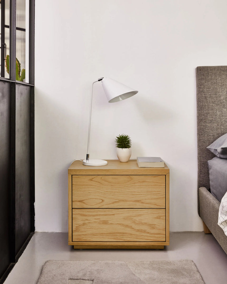 Abilen Nachttisch aus Eichenfurnier 53 x 44 cm FSC 100% von Kave Home – Produktbild 8