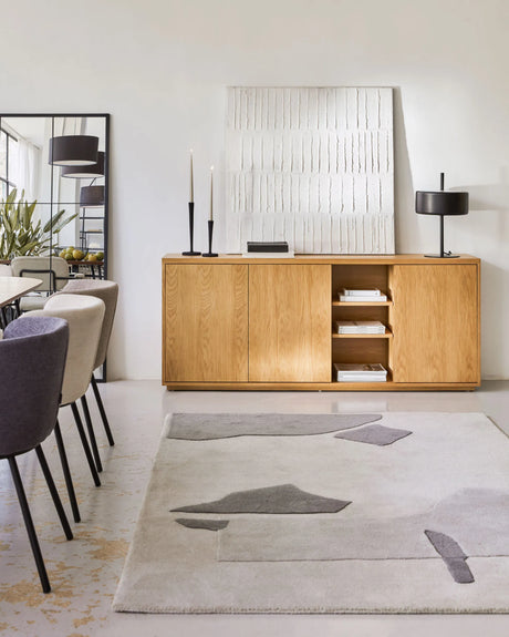 Abilen Sideboard 3 Türen Eichenfurnier 180 x 75 cm FSC 100% von Kave Home – Produktbild 2