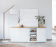 Abilen Sideboard 3 Türen aus Eichenfurnier und weisser Lackierung 180 x 75 cm FSC 100% von Kave Home – Bild 2