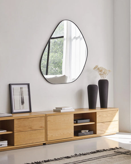 Abilen TV-Schrank 1 Türe und 2 Schubladen aus Eichenfurnier 150 x 44 cm FSC 100% von Kave Home – Produktbild 4