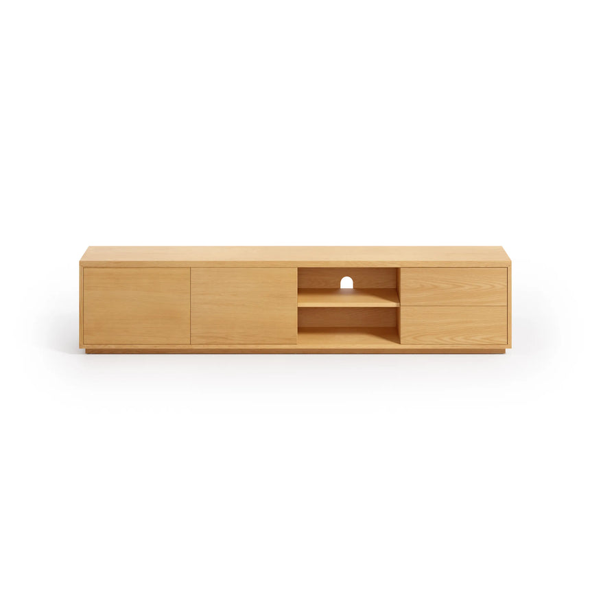 Abilen TV-Schrank 2 Türen und 2 Schubladen aus Eichenfurnier 200 x 44 cm FSC 100% von Kave Home – Produktbild 6