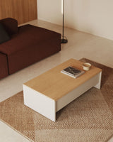 Abilen höhenverstellbarer Couchtisch aus Eichenfurnier 110 x 60 cm FSC 100% von Kave Home – Bild 2