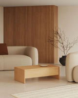 Abilen höhenverstellbarer Couchtisch aus Eichenfurnier 110 x 60 cm FSC 100% von Kave Home – Bild 2