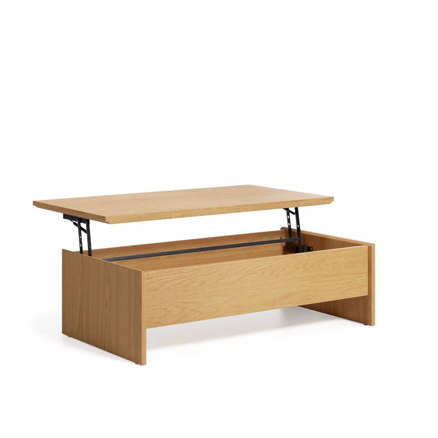 Abilen höhenverstellbarer Couchtisch aus Eichenfurnier 110 x 60 cm FSC 100% von Kave Home – Bild 5