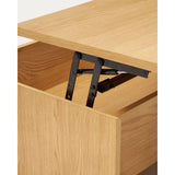 Abilen höhenverstellbarer Couchtisch aus Eichenfurnier 110 x 60 cm FSC 100% von Kave Home – Bild 8