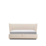 Abziehbares Bett Arvian aus beigefarbener Chenille mit Klappbettkasten für eine Matratze von 180 x 200 cm von Kave Home – Produktbild 1