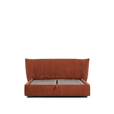 Abziehbares Bett Arvian aus terrakottafarbener Chenille mit Klappbettkasten für eine Matratze von 160 x 200 cm von Kave Home – Bild 7