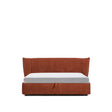 Abziehbares Bett Arvian aus terrakottafarbener Chenille mit Klappbettkasten für eine Matratze von 180 x 200 cm von Kave Home – Bild 1