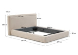 Abziehbares Bett Blok beige für eine 180 x 200 cm große Matratze FSC Mix Credit von Kave Home – Produktbild 6