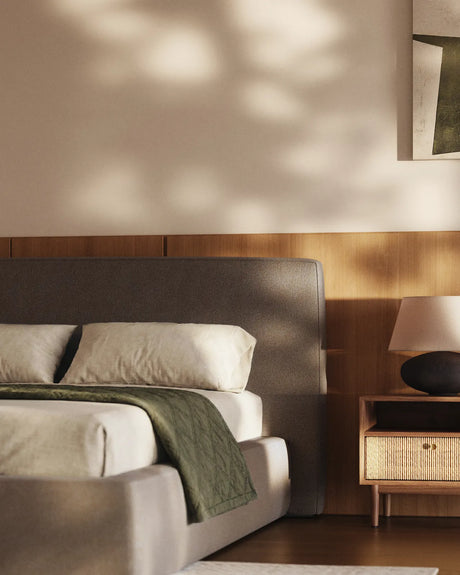 Abziehbares Bett Blok in Braun für Matratzengröße 180 x 200 cm, FSC Mix Credit von Kave Home – Bild 3