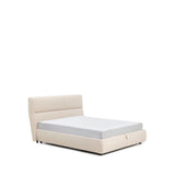 Abziehbares Bett Dafra aus beigefarbener Chenille mit Klappbettkasten für eine Matratze von 160 x 200 cm von Kave Home – Produktbild 5