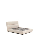 Abziehbares Bett Dafra aus beigefarbener Chenille mit Klappbettkasten für eine Matratze von 160 x 200 cm von Kave Home – Produktbild 7