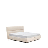 Abziehbares Bett Dafra aus beigefarbener Chenille mit Klappbettkasten für eine Matratze von 180 x 200 cm von Kave Home – Produktbild 5