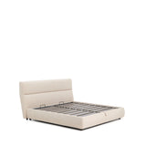 Abziehbares Bett Dafra aus beigefarbener Chenille mit Klappbettkasten für eine Matratze von 180 x 200 cm von Kave Home – Produktbild 7