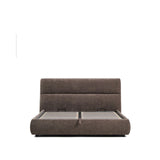 Abziehbares Bett Dafra aus dunkelbrauner Chenille mit Klappbettkasten für eine Matratze von 180 x 200 cm von Kave Home – Bild 7