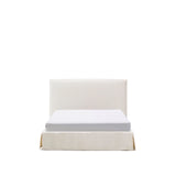 Abziehbares Bett Jaira in weißer Chenille für Matratzengröße 150 x 190 cm, FSC Mix Credit von Kave Home – Bild 1